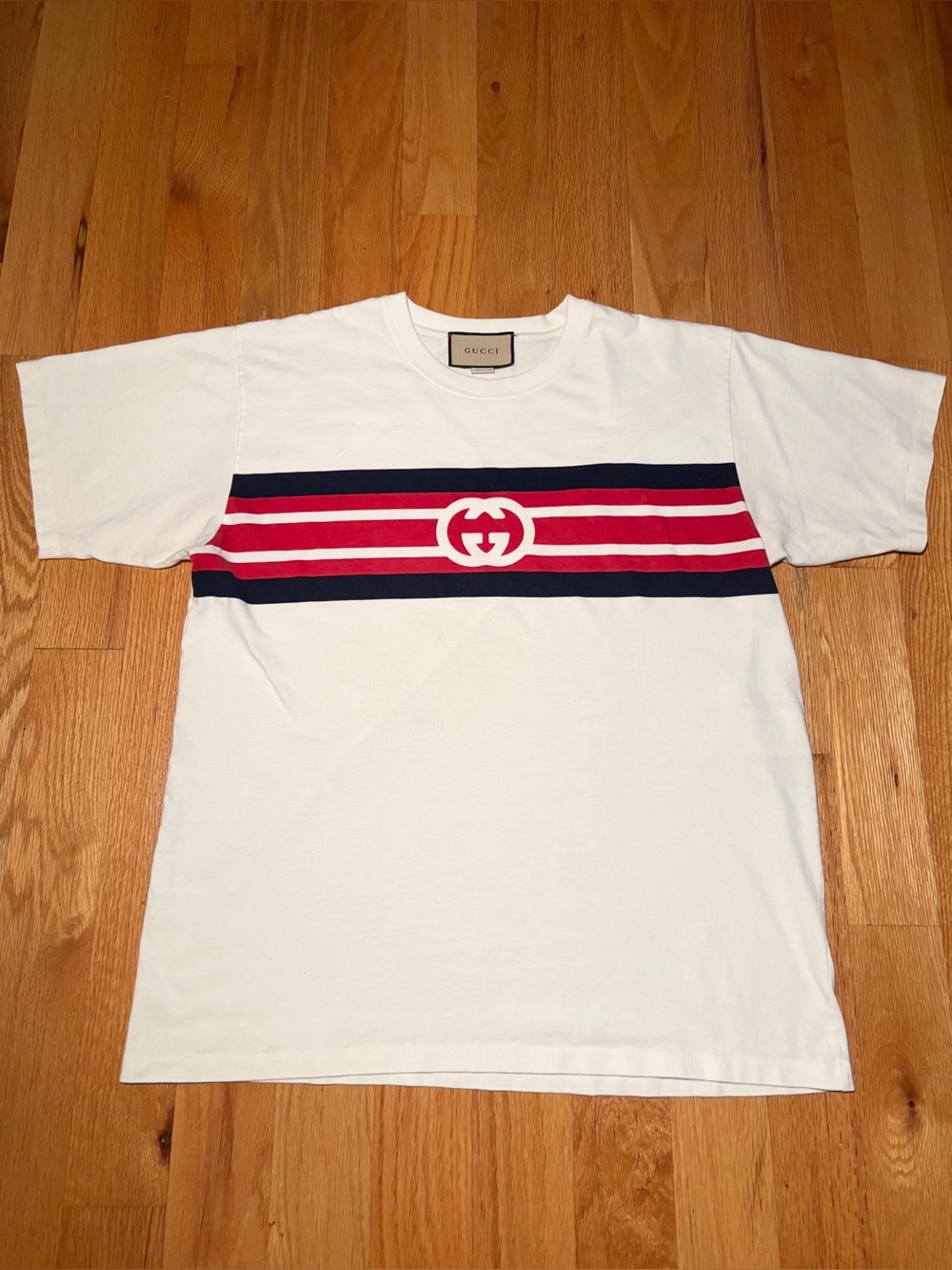 Gucci GG Stripe Logo Tshirt